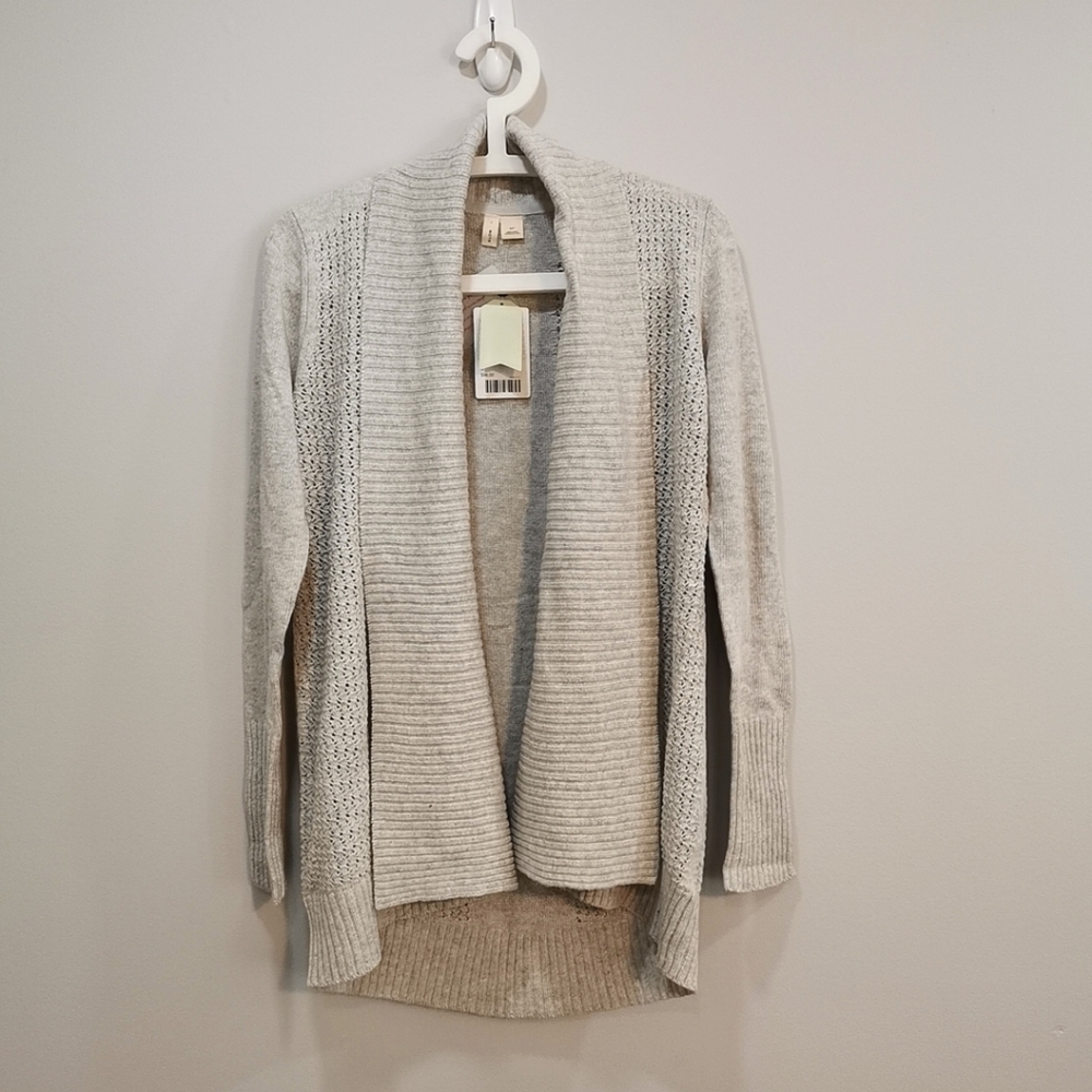 Anthropologie Moth OPEN POINTELLE CARDIGAN